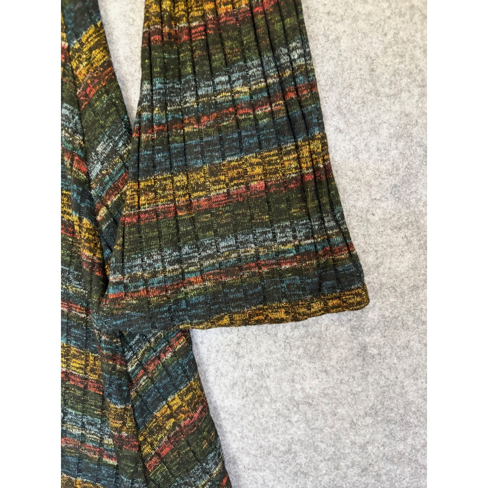 Mossimo Supply Co Y2K Striped Ribbed Bell Sleeve Dress Womens S Boho Witchy 90's - Picture 5 of 9